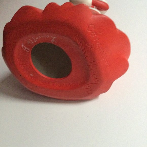 Laurette B Ceramique de Gravelbourg Holland Mold ceramic figurine girl red dress - Picture 10 of 15